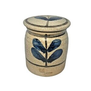 Geoffrey Healy Pottery Ireland Glazed Stoneware Lidded Canister Sugar Leaf Brown